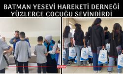 Batman YESEVİ Hareketi Derneği Yüzlerce Çocuğu Sevindirdi