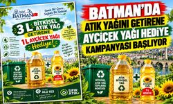 Batman’da Atık Yağını Getirene Ayçiçek Yağı Hediye Kampanyası Başlıyor