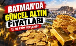 BATMAN’DA GÜNCEL ALTIN FİYATLARI – 08 EKİM PERŞEMBE