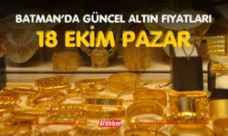 BATMAN’DA GÜNCEL ALTIN FİYATLARI – 18 EKİM PAZAR