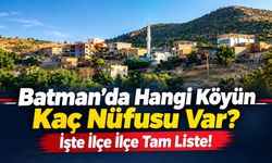 Batman’da Hangi Köyün Kaç Nüfusu Var? İşte İlçe İlçe Tam Liste!