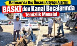 Batman’da Kış Öncesi Altyapı Alarmı: BASKİ’den Kanal Bacalarında Temizlik Mesaisi