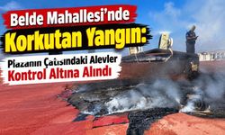 Belde Mahallesi'nde Korkutan Yangın: Plazanın Çatısındaki Alevler Kontrol Altına Alındı