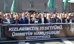 Diyarbakır'da Azerbaycan'daki başörtüsü yasağına tepki