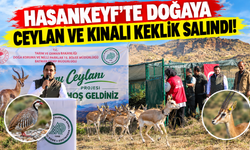 Hasankeyf’te doğaya ceylan ve kınalı keklik salındı!
