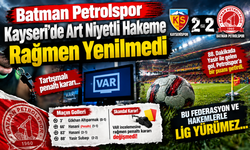 Batman Petrolspor Kayseri'de Art Niyetli Hakeme Rağmen Yenilmedi