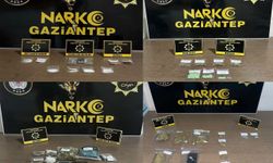 Gaziantep'te uyuşturucu operasyonlarında 48 tutuklama