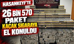Hasankeyf’te 26 Bin 570 Paket Kaçak Sigaraya El Konuldu