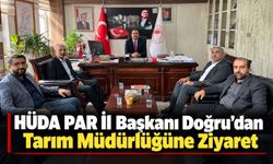 HÜDA PAR İl Başkanı Doğru’dan Tarım Müdürlüğüne Ziyaret