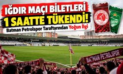Iğdır Maçı Biletleri 1 Saatte Tükendi! Batman Petrolspor Taraftarından Yoğun İlgi