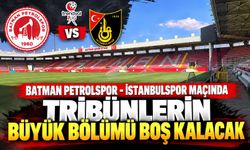 Batman Petrolspor - İstanbulspor Maçında Tribünlerin Büyük Bölümü Boş Kalacak