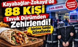 Kayabağlar-Zokayd’de 88 Kişi Tavuk Dürümden Zehirlendi! İşletme Sahibi Gözaltında