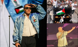 Macklemore, konserinde 'Özgür Filistin, özgür Sudan, özgür Lübnan' diye haykırdı