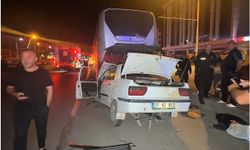 Malatya'da otomobil ile yolcu otobüsü çarpıştı: 3 yaralı