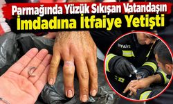 Parmağında Yüzük Sıkışan Vatandaşın İmdadına İtfaiye Yetişti
