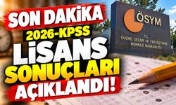 SON DAKİKA | 2026-KPSS Lisans Sonuçları Açıklandı!