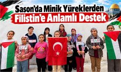 Sason’da Minik Yüreklerden Filistin’e Anlamlıdır Destek