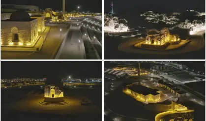 Hasankeyf'te Arkeopark ve Şaab Vadisi Işıklandırıldı