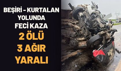 Beşiri - Kurtalan Yolunda Feci Kaza: 2 Ölü, 3 Ağır Yaralı