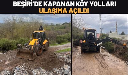 Beşiri’de Kapanan Köy Yolları Ulaşıma Açıldı