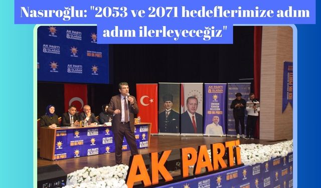 Nasıroğlu: "2053 ve 2071 hedeflerimize adım adım ilerleyeceğiz"