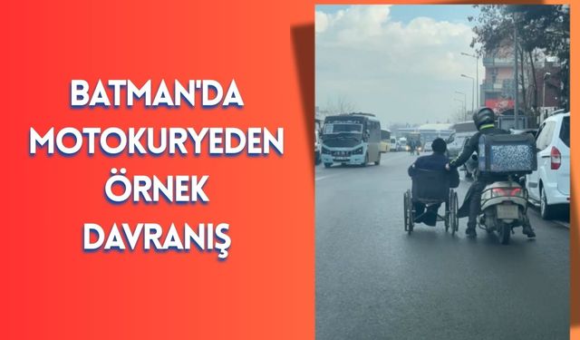 Batman'da Motokuryeden Örnek Davranış