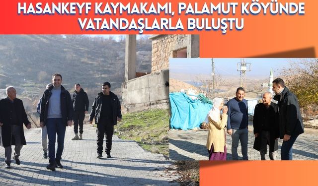 Hasankeyf Kaymakamı Palamut Köyünde Vatandaşlarla Buluştu