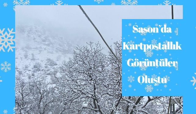 Sason’da Kartpostallık Görüntüler Oluştu