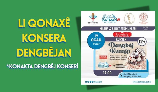 Li Qonaxê Konsera Dengbêjan