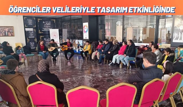 Öğrenciler Velileriyle Tasarım Etkinliğinde