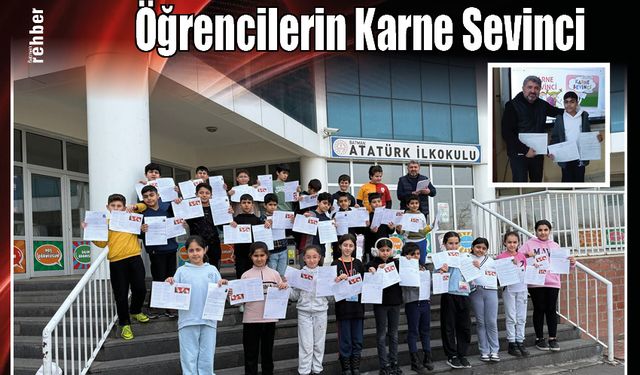 Öğrencilerin Karne Sevinci