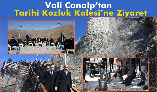 Vali Canalp’tan Tarihi Kozluk Kalesi’ne Ziyaret