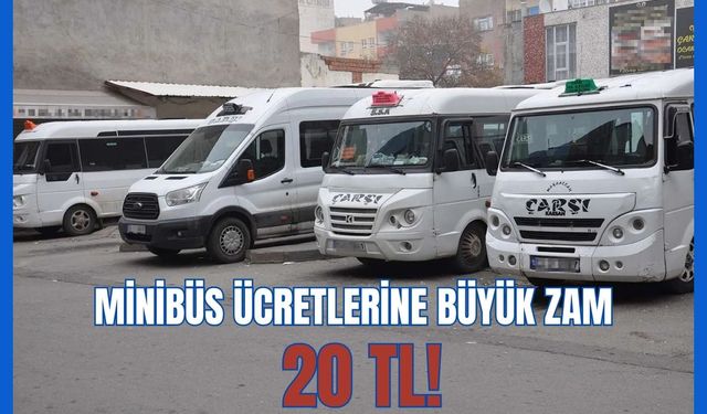 Batman'da Minibüs Ücretlerine Büyük Zam: 20 TL!