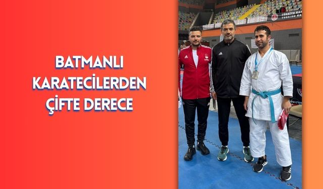 Batmanlı Karatecilerden Çifte Derece