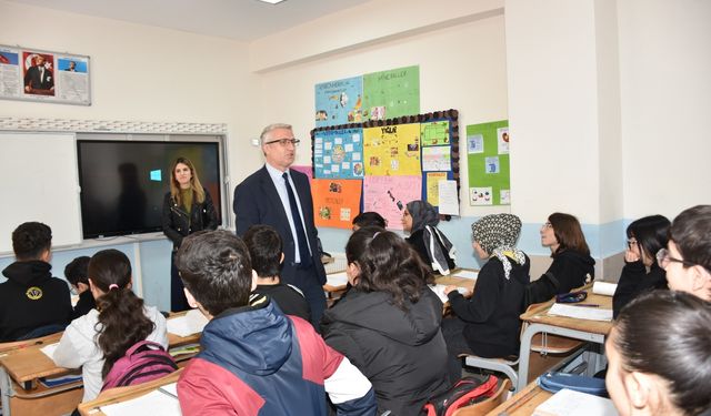 Milli Eğitim Müdürü Ciğer Okul Ziyaretlerinde Bulundu