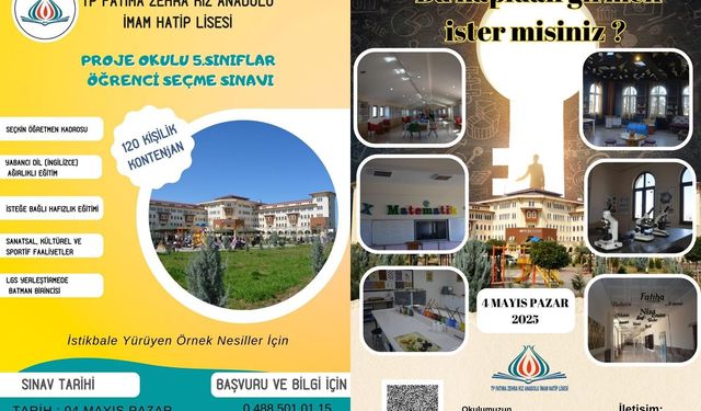 Fatıma Zehra Kız AİHL Proje Hafızlık için belirlenen sınav takvimi açıklandı