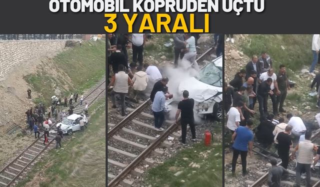 Otomobil Köprüden Uçtu: 3 Yaralı