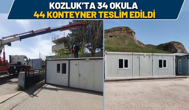 Kozluk’ta 34 Okula 44 Konteyner Teslim Edildi