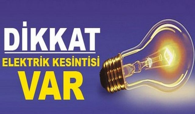 Uşak’ta 12-14 Mayıs 2025'te Üç Günlük Elektrik Kesintileri