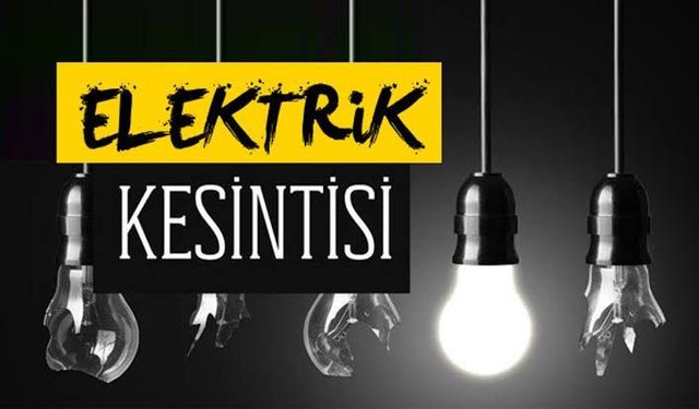 Dikkat! Samsun ve İlçelerinde Üç Gün Elektrik Yok