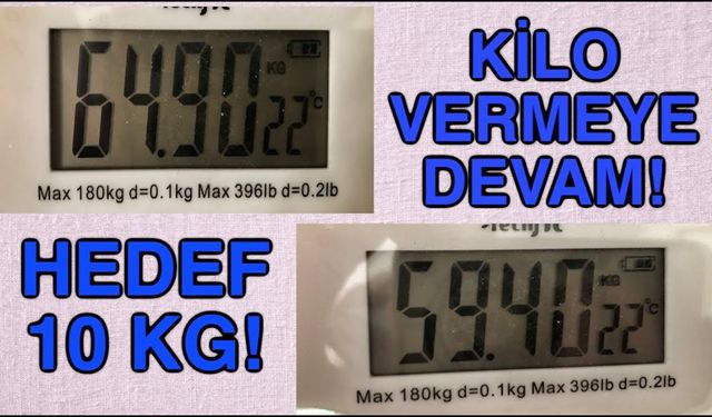 1 ayda 10 kilo vermek için günlük kalori