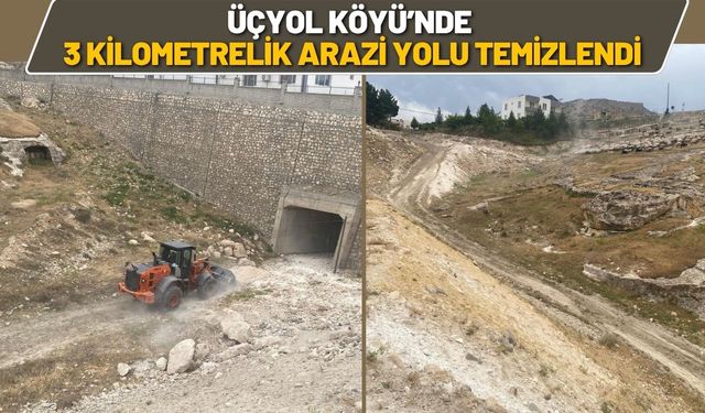 Üçyol Köyü’nde 3 Kilometrelik Arazi Yolu Temizlendi