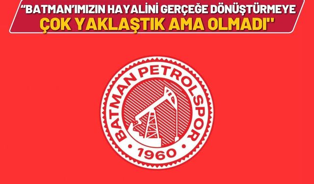 Batman’ımızın hayalini gerçeğe dönüştürmeye çok yaklaştık ama olmadı