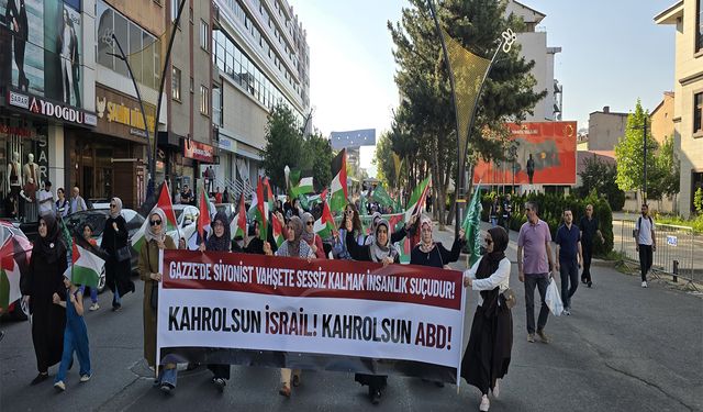 Bingöl’de “MARCH TO GAZA” yürüyüşü 