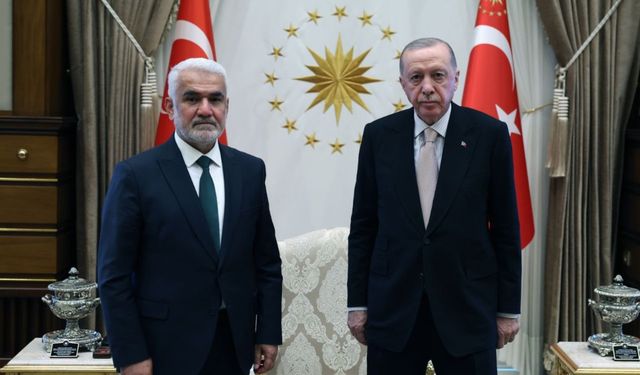 Cumhurbaşkanı Erdoğan, HÜDA PAR Genel Başkanı Yapıcıoğlu'nu kabul etti