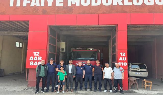 HÜDA PAR heyetinden bayramda görev başındaki personellere ziyaret