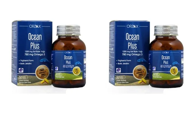 Ocean plus 1200 mg 100 kapsül balık yağı