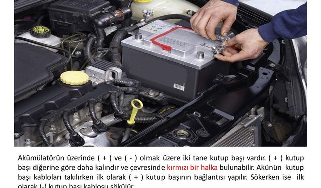 Akünün artı kutup başı eksi kutup başına göre nasıldır?