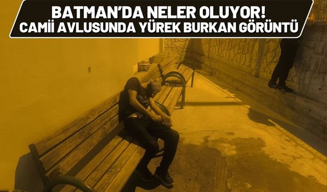Batman’da Neler Oluyor! Camii Avlusunda Yürek Burkan Görüntü