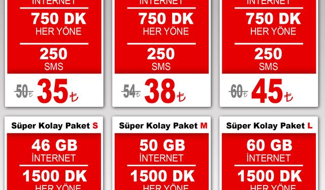 En uygun vodafone faturasız tarifeler 2025